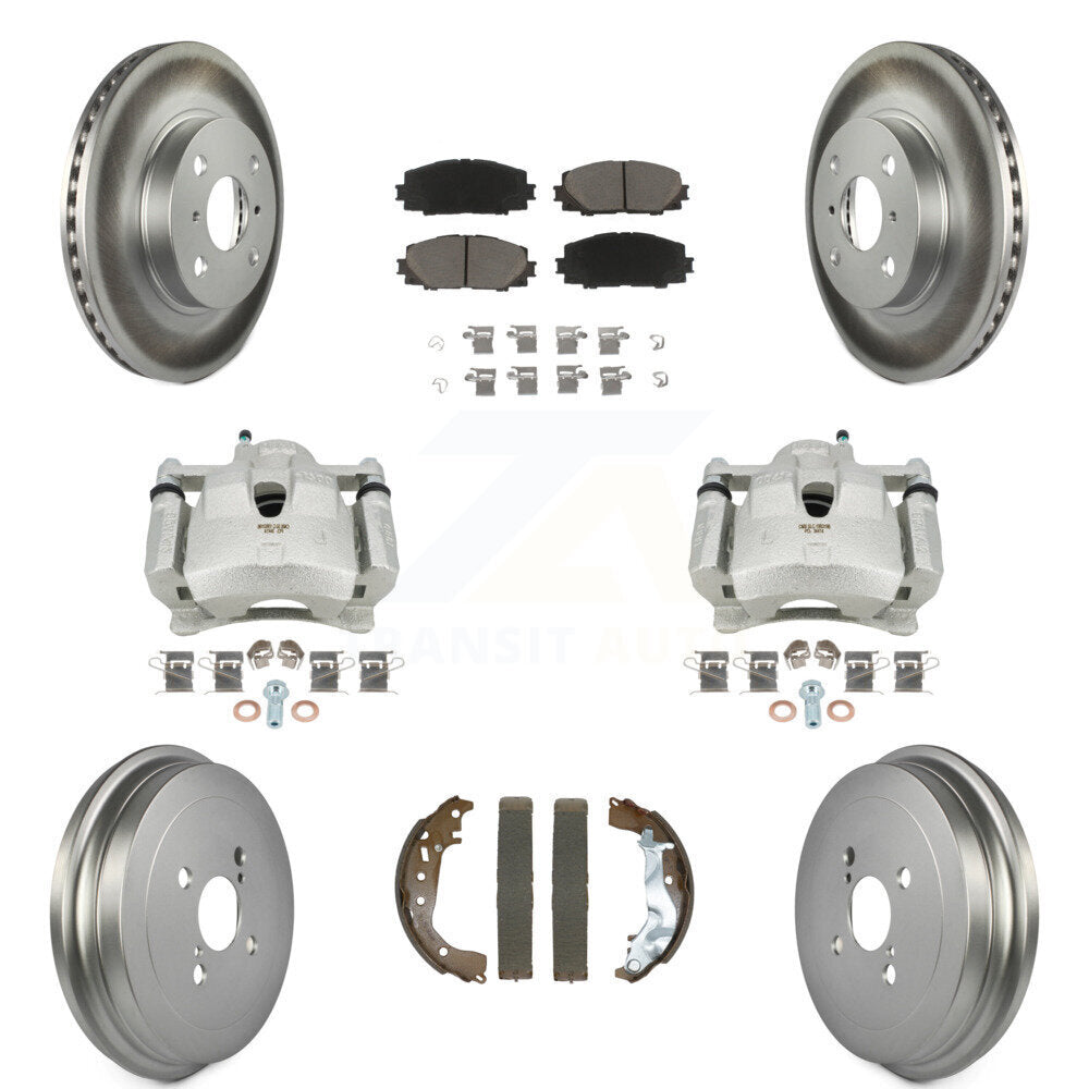 Transit Auto KCG-101107C Disc Brake Kit for 2014-2018 Toyota Yaris - Front and Rear product image