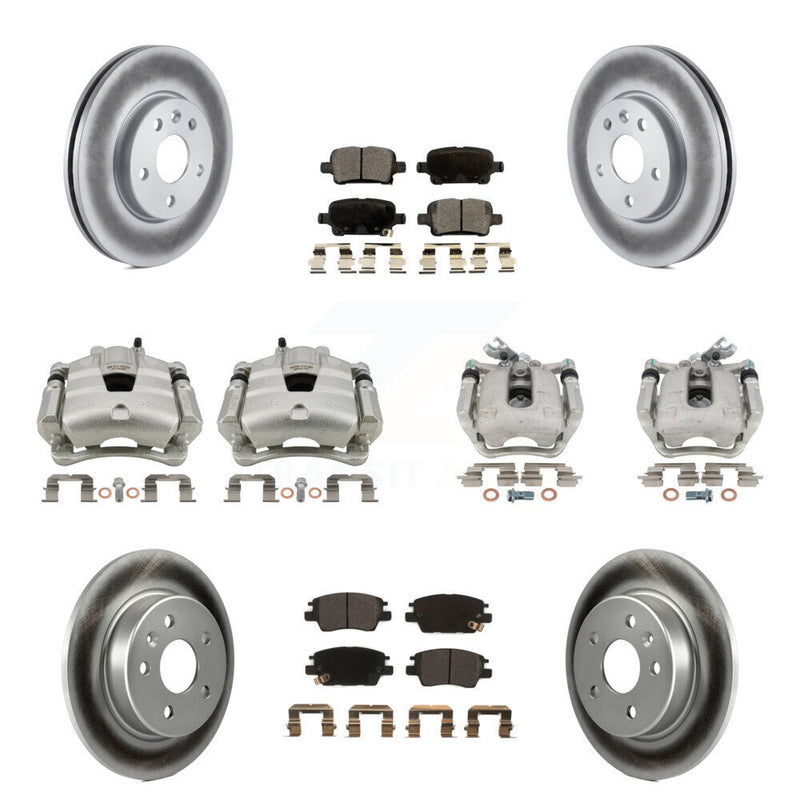 Transit Auto KCG-101107P Disc Brake Kit for 2017-2019 Chevrolet Cruze - Front and Rear product image