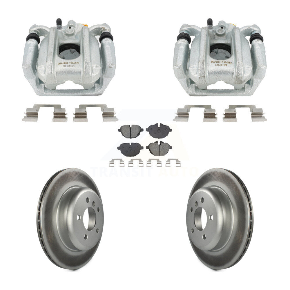 Transit Auto KCG-101107S Disc Brake Kit for 2011-2016 BMW 535d, BMW 535i, BMW 528i xDrive & more - Rear product image