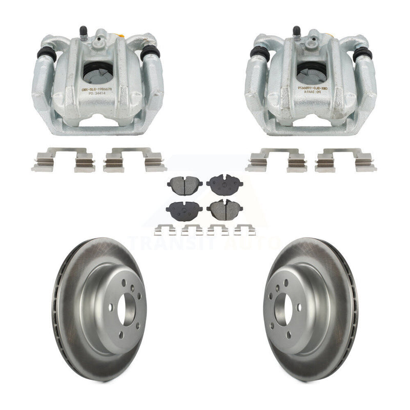 Transit Auto KCG-101107S Disc Brake Kit for 2011-2016 BMW 535d, BMW 535i, BMW 528i xDrive & more - Rear product image