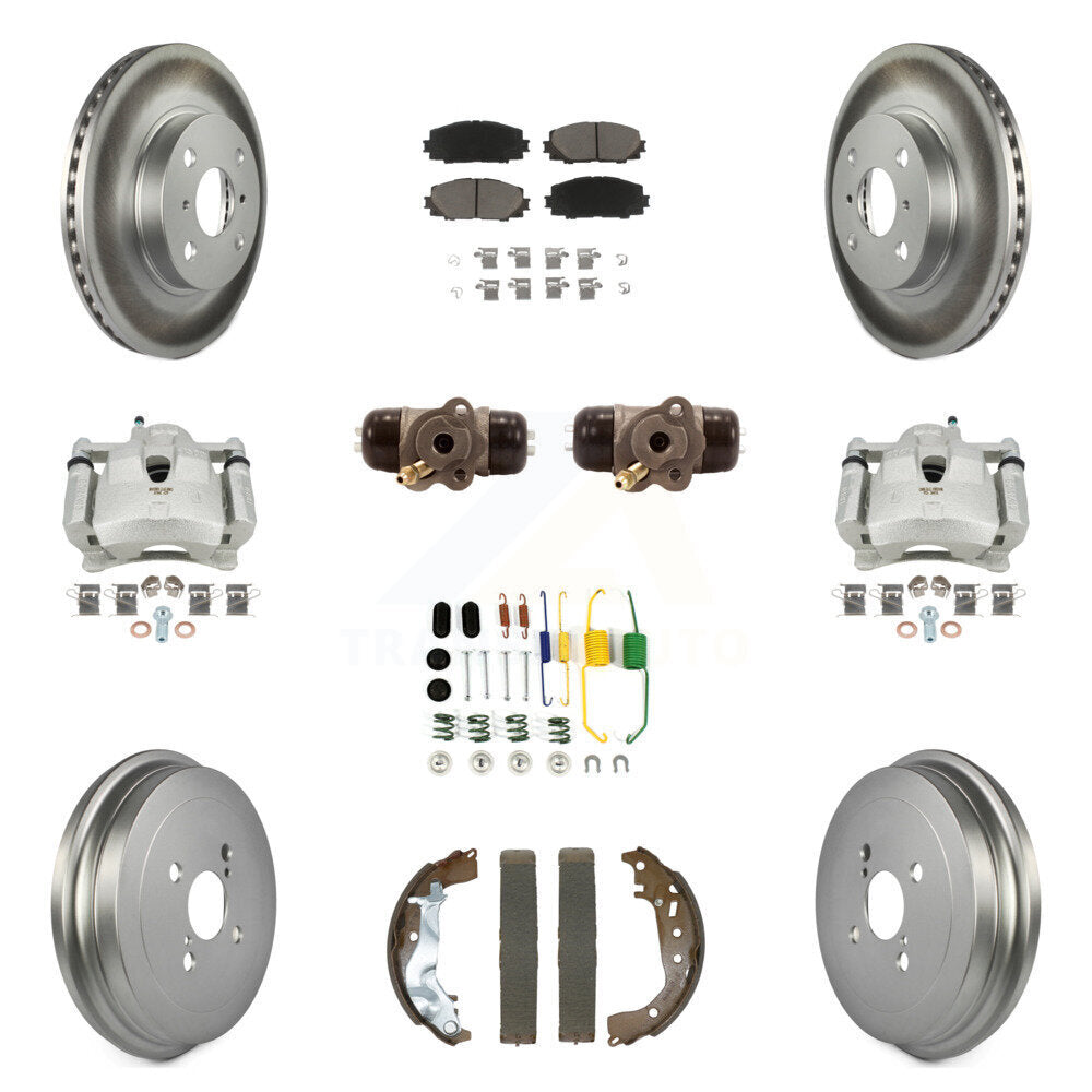 Transit Auto KCG-101108C Disc Brake Kit for 2014-2018 Toyota Yaris - Front and Rear product image
