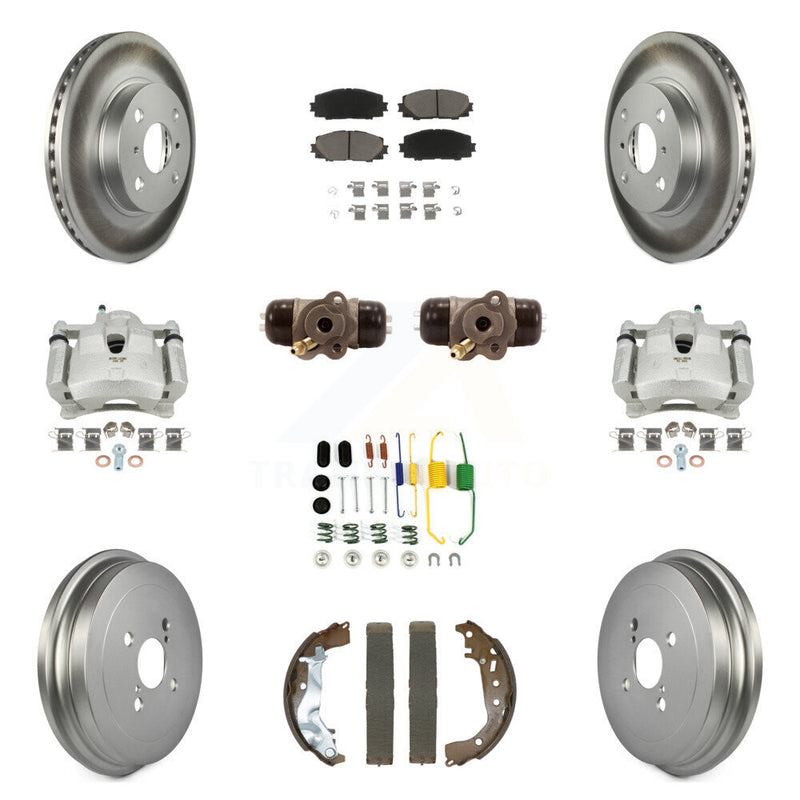 Transit Auto KCG-101108C Disc Brake Kit for 2014-2018 Toyota Yaris - Front and Rear product image