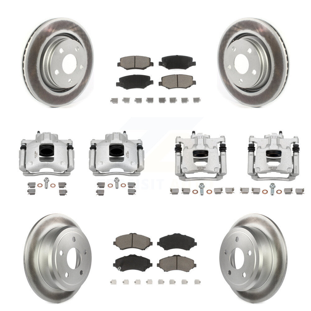 Transit Auto KCG-101114C Disc Brake Kit for 2013-2016 Jeep Wrangler - Front and Rear product image