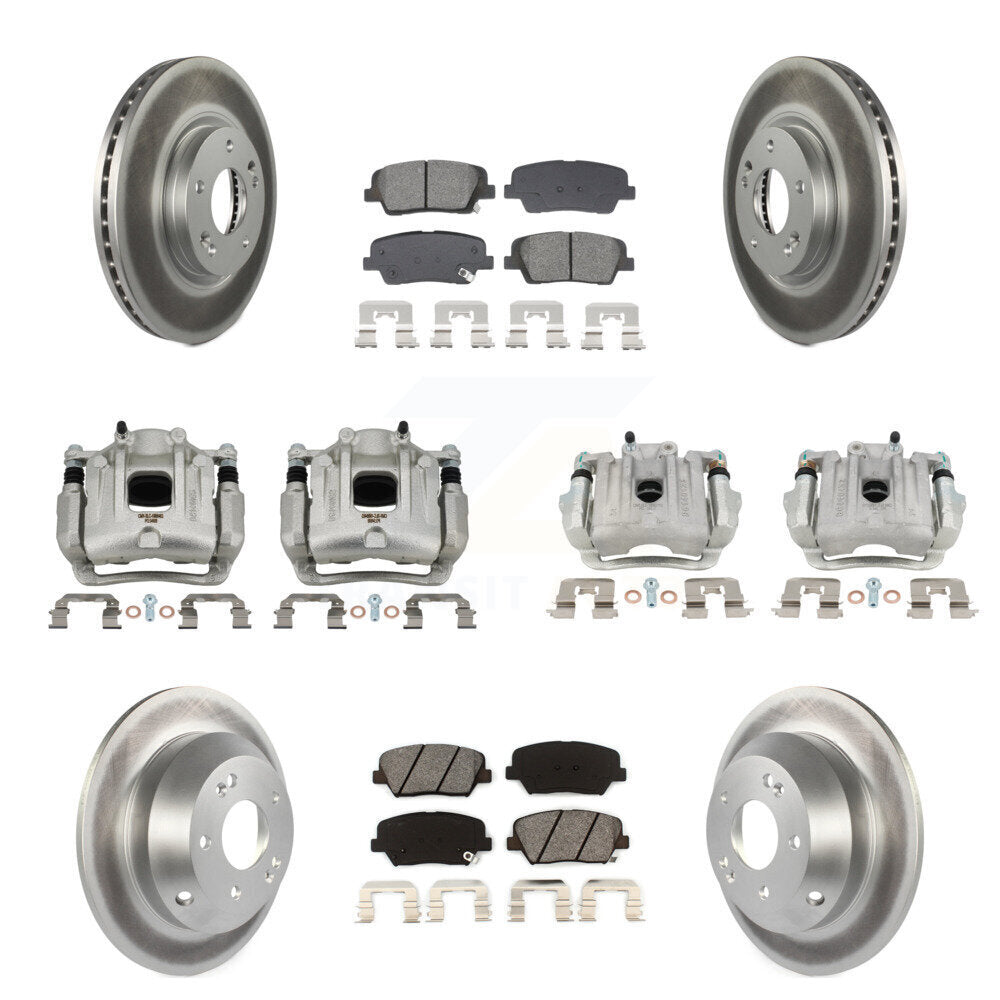Transit Auto KCG-101115S Disc Brake Kit for 2010-2013 Kia Sorento, Hyundai Santa Fe - Front and Rear product image
