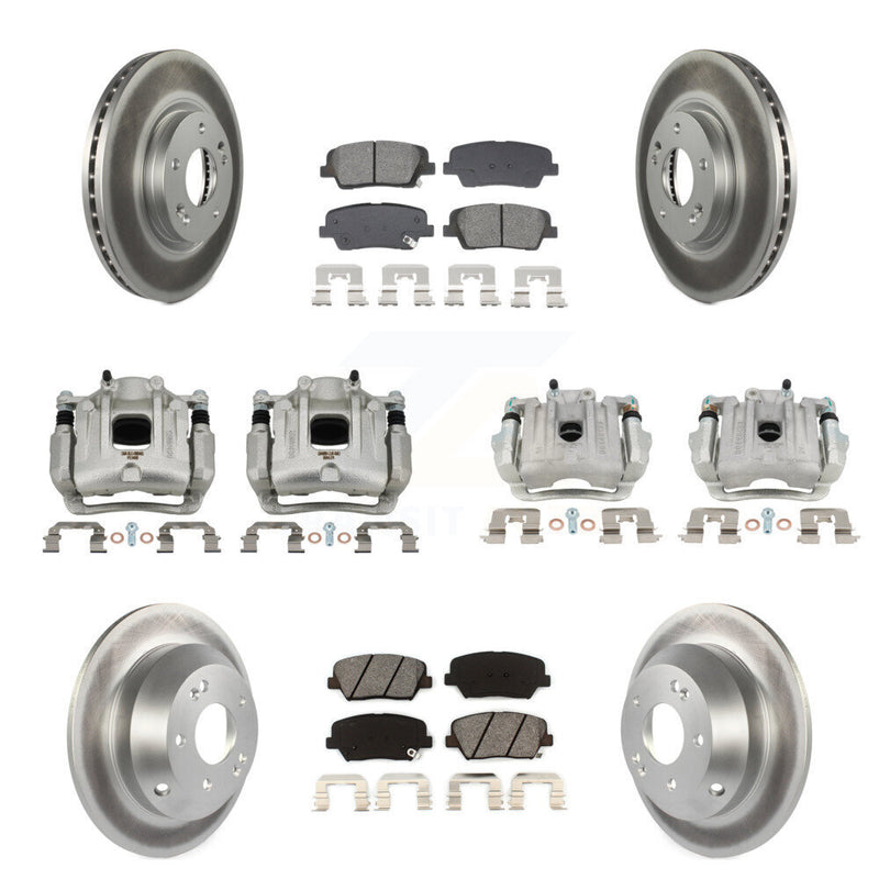 Transit Auto KCG-101115S Disc Brake Kit for 2010-2013 Kia Sorento, Hyundai Santa Fe - Front and Rear product image