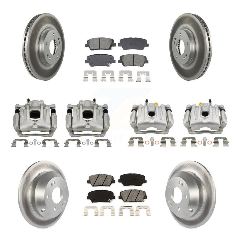 Transit Auto KCG-101116S Disc Brake Kit for 2010-2013 Kia Sorento, Hyundai Santa Fe - Front and Rear product image