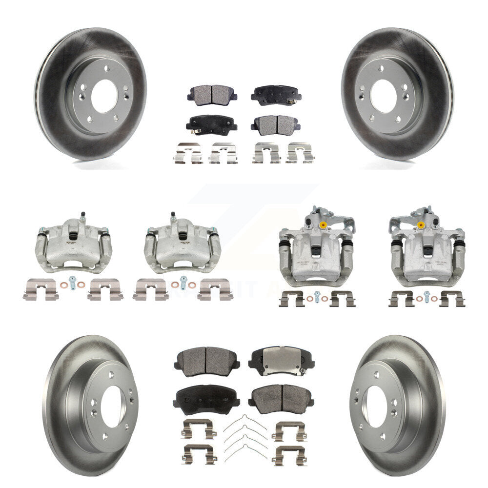 Transit Auto KCG-101117P Disc Brake Kit for 2016-2017 Kia Forte Koup, Hyundai Elantra GT - Front and Rear product image