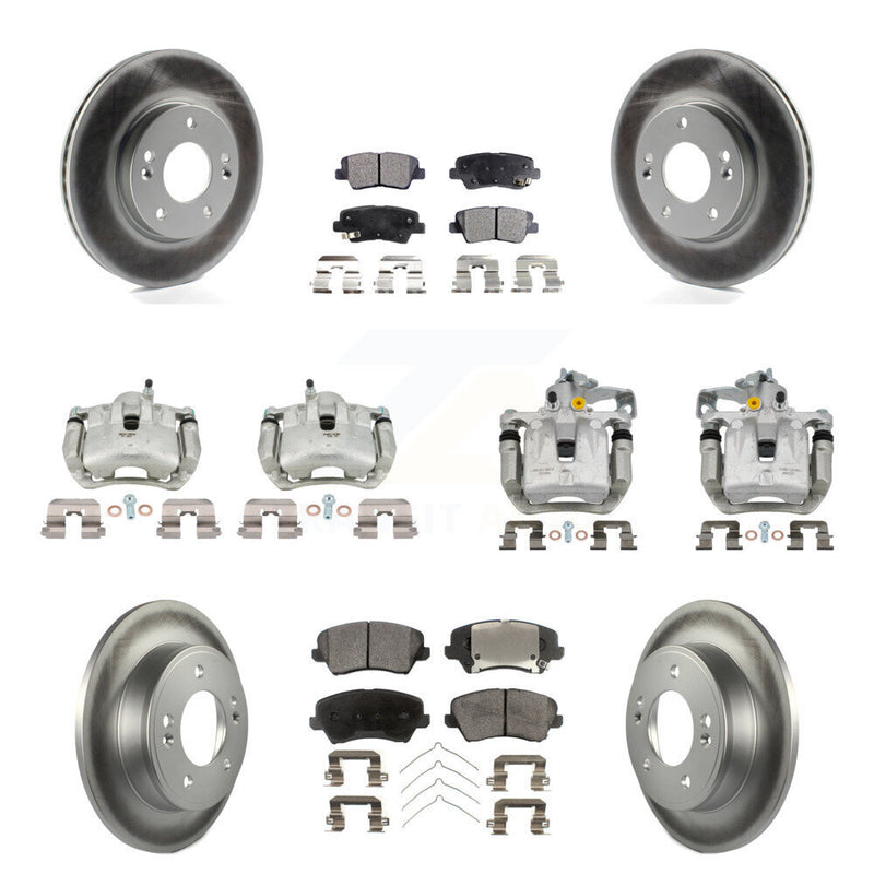 Transit Auto KCG-101117P Disc Brake Kit for 2016-2017 Kia Forte Koup, Hyundai Elantra GT - Front and Rear product image