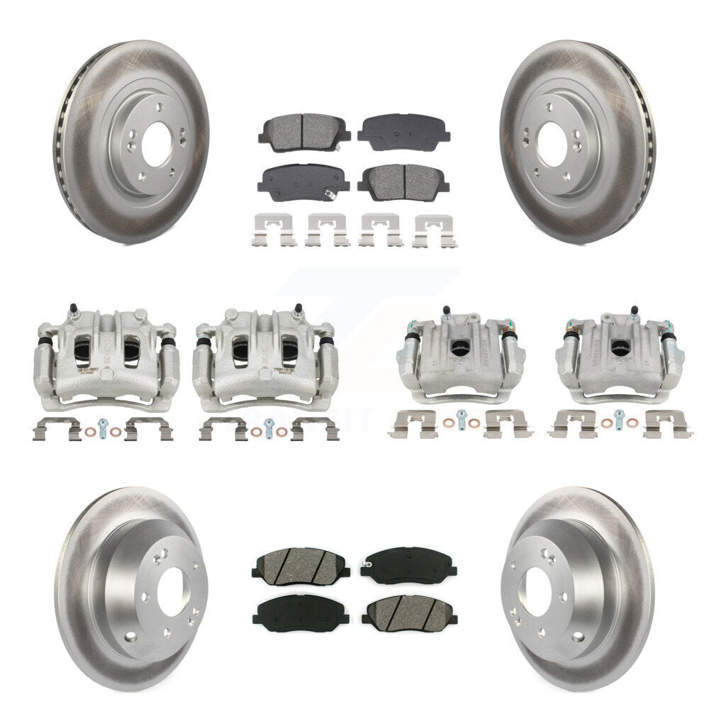 Transit Auto KCG-101117S Disc Brake Kit for 2013-2016 Hyundai Santa Fe, Hyundai Santa Fe XL - Front and Rear product image