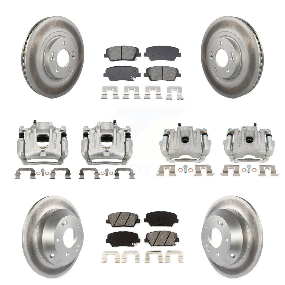 Transit Auto KCG-101118S Disc Brake Kit for 2013-2016 Hyundai Santa Fe Sport - Front and Rear product image