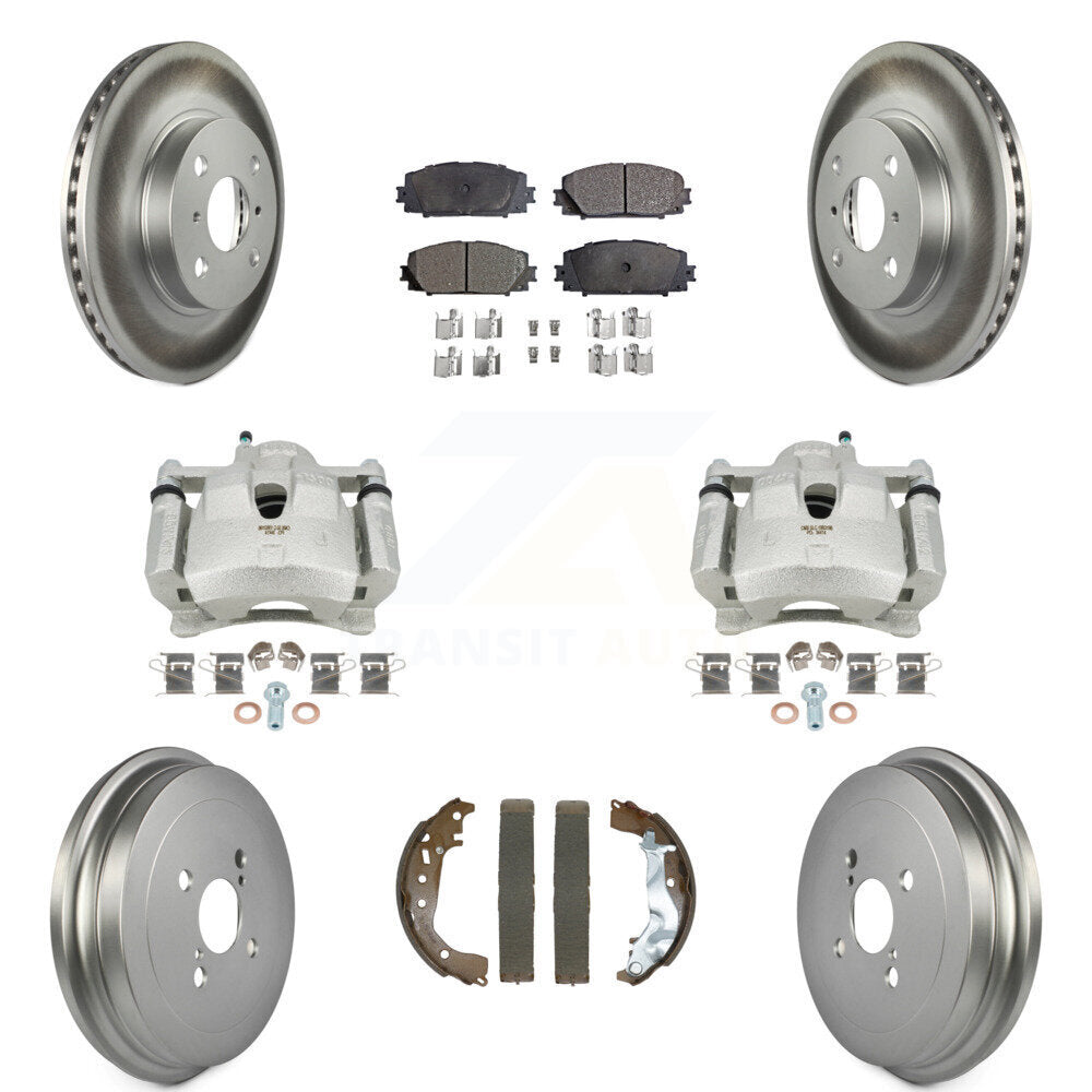 Transit Auto KCG-101127P Disc Brake Kit for 2014-2018 Toyota Yaris - Front and Rear product image