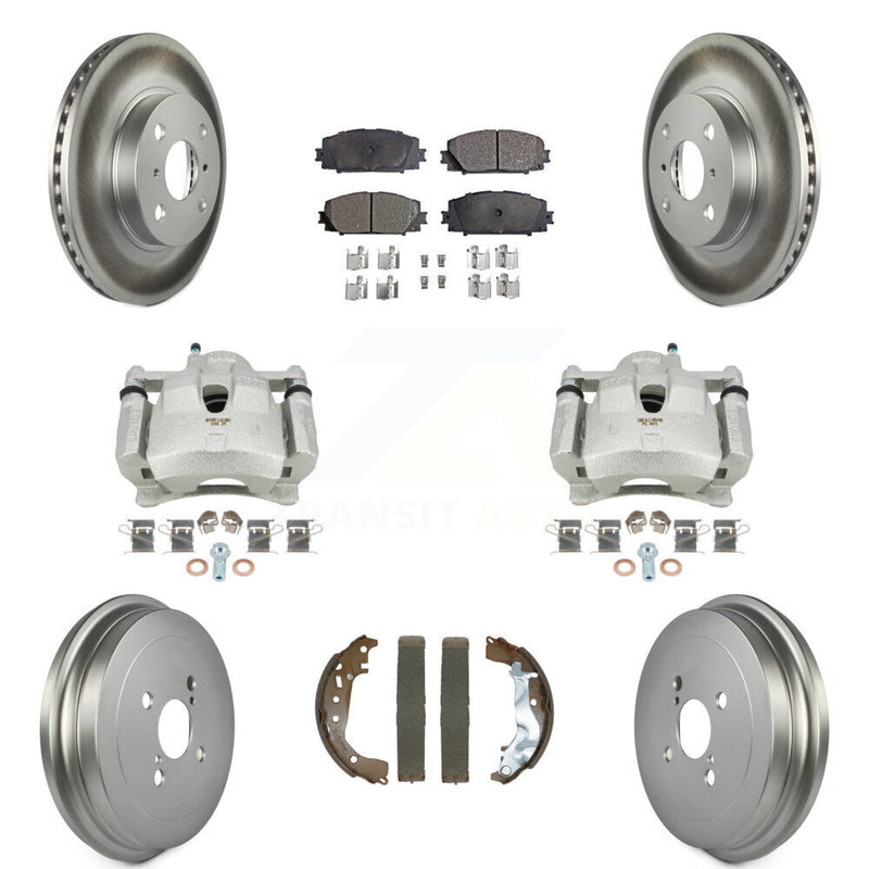 Transit Auto KCG-101127P Disc Brake Kit for 2014-2018 Toyota Yaris - Front and Rear product image