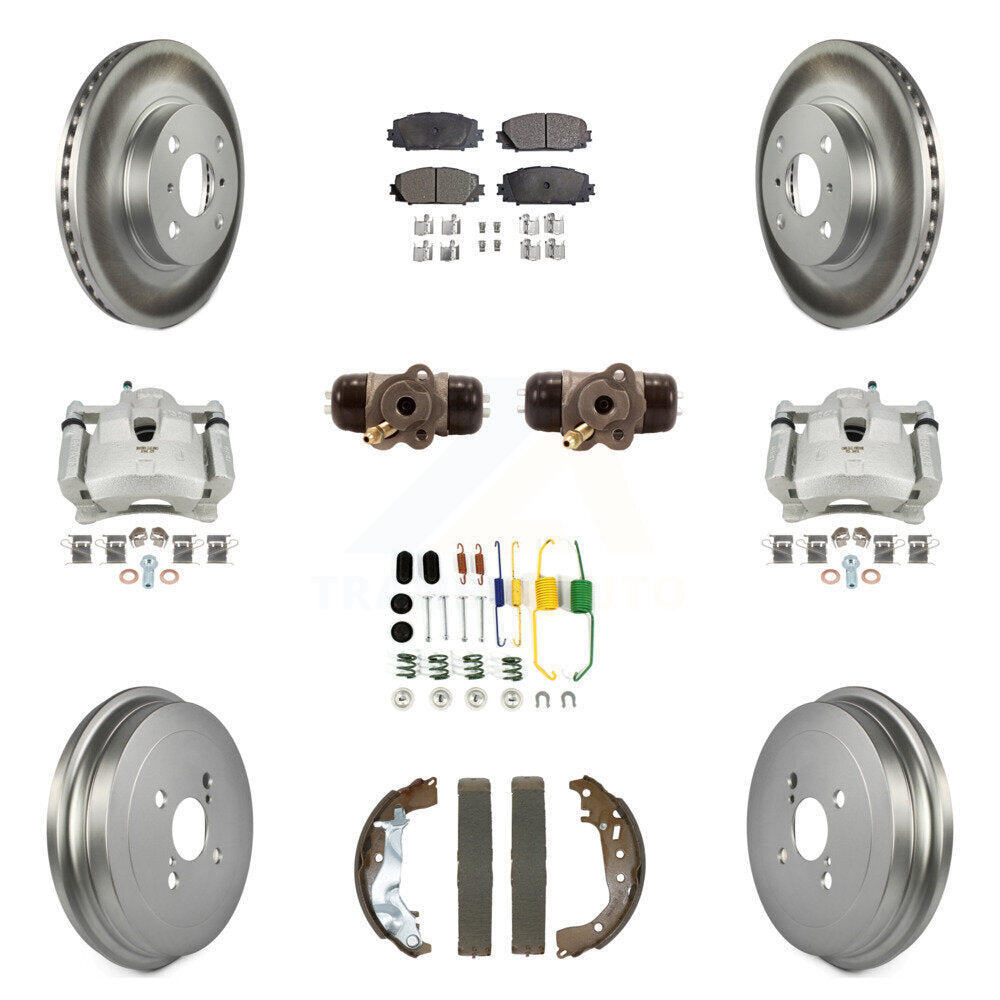Transit Auto KCG-101128P Disc Brake Kit for 2014-2018 Toyota Yaris - Front and Rear product image