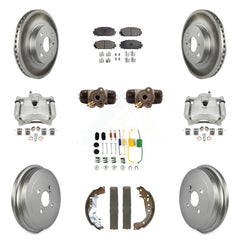 Transit Auto KCG-101128P Disc Brake Kit for 2014-2018 Toyota Yaris - Front and Rear product image