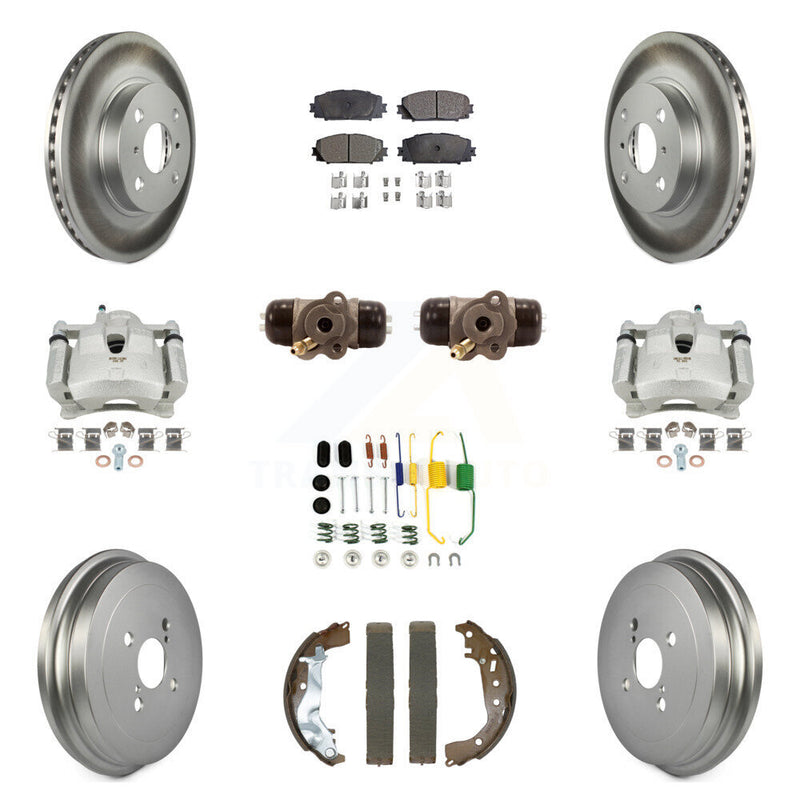 Transit Auto KCG-101128P Disc Brake Kit for 2014-2018 Toyota Yaris - Front and Rear product image