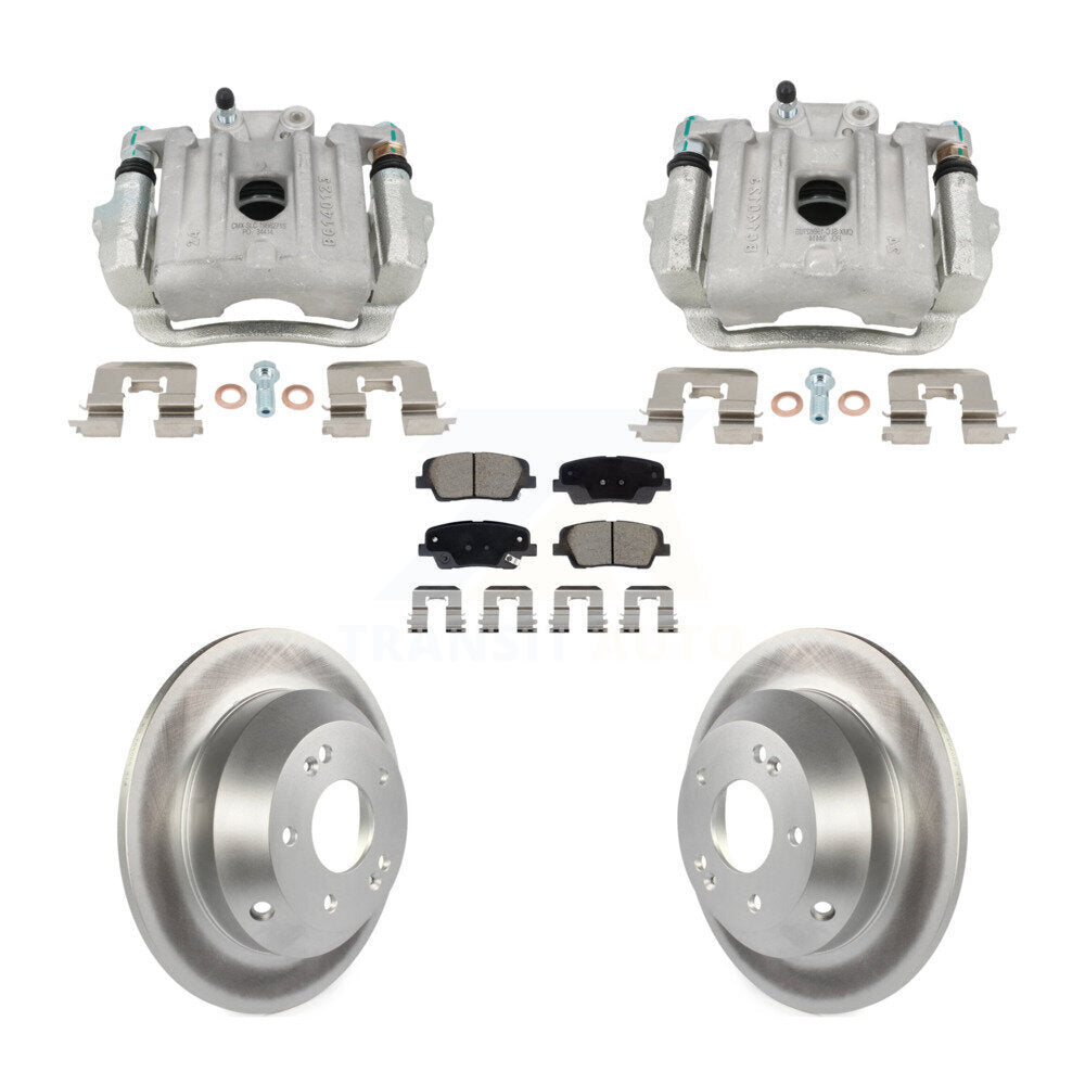 Transit Auto KCG-101129C Disc Brake Kit for 2010-2016 Kia Sorento, Hyundai Santa Fe, Hyundai Santa Fe Sport & more - Rear product image
