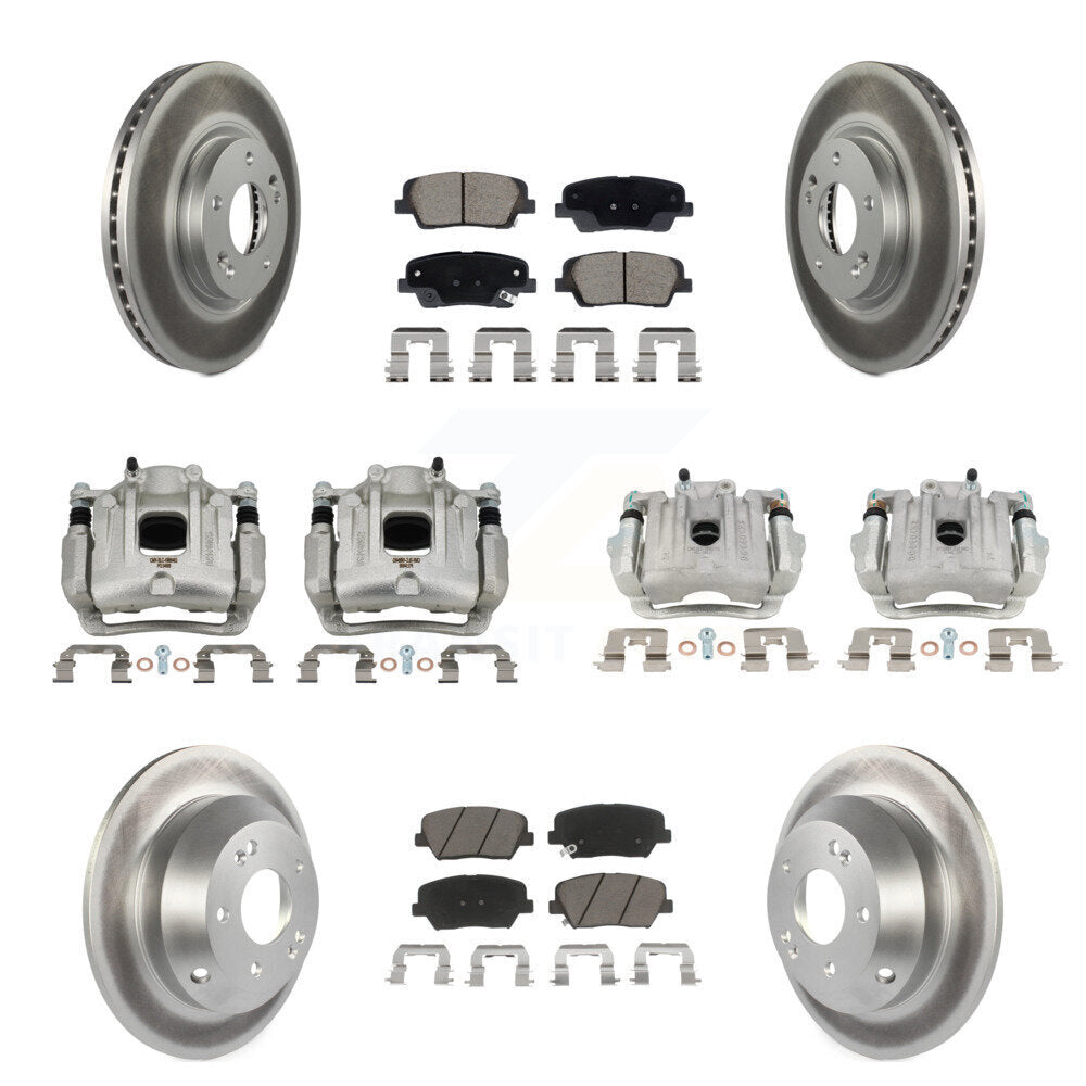 Transit Auto KCG-101131C Disc Brake Kit for 2010-2013 Kia Sorento, Hyundai Santa Fe - Front and Rear product image