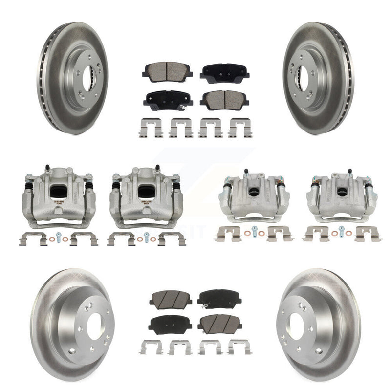 Transit Auto KCG-101131C Disc Brake Kit for 2010-2013 Kia Sorento, Hyundai Santa Fe - Front and Rear product image