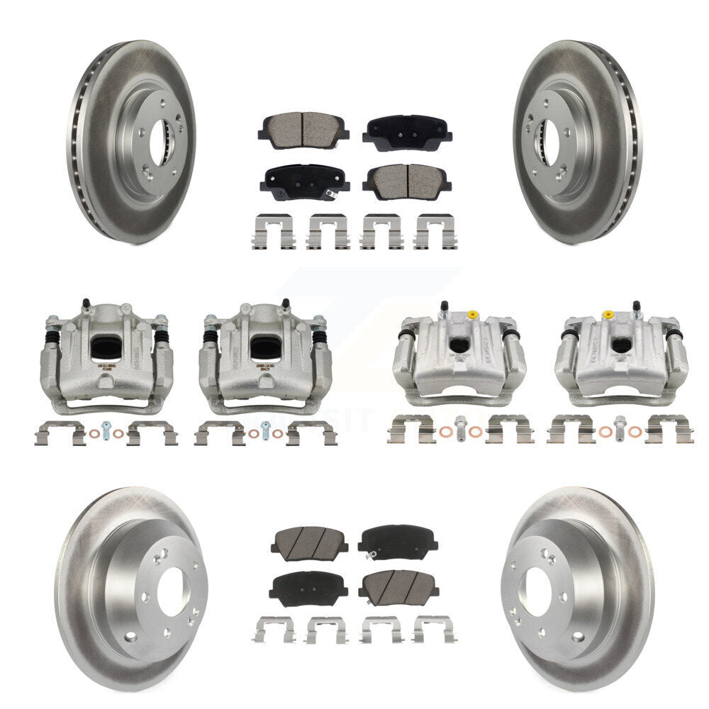 Transit Auto KCG-101132C Disc Brake Kit for 2010-2013 Kia Sorento, Hyundai Santa Fe - Front and Rear product image