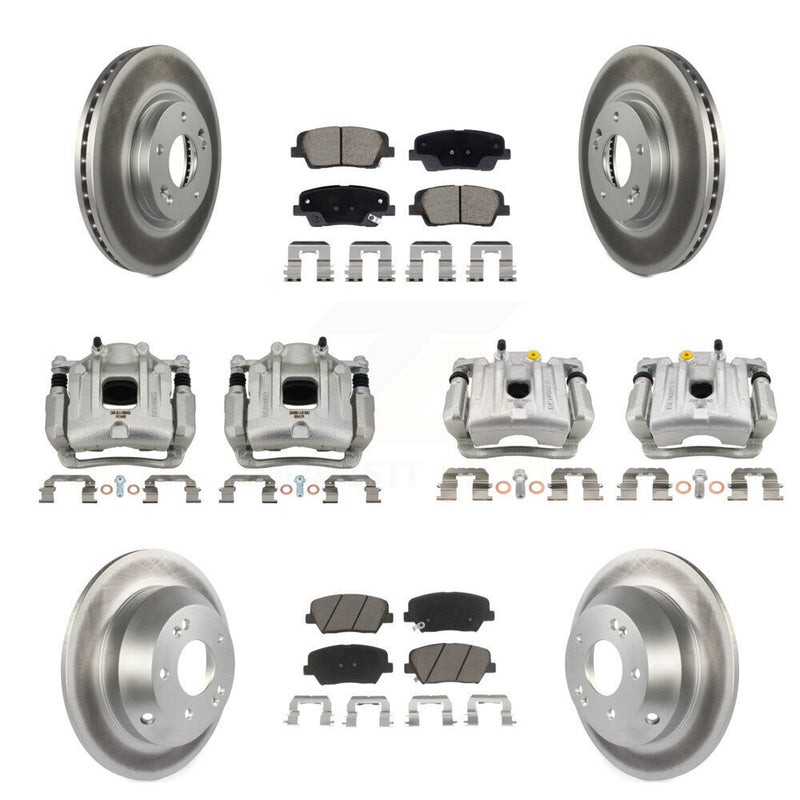 Transit Auto KCG-101132C Disc Brake Kit for 2010-2013 Kia Sorento, Hyundai Santa Fe - Front and Rear product image