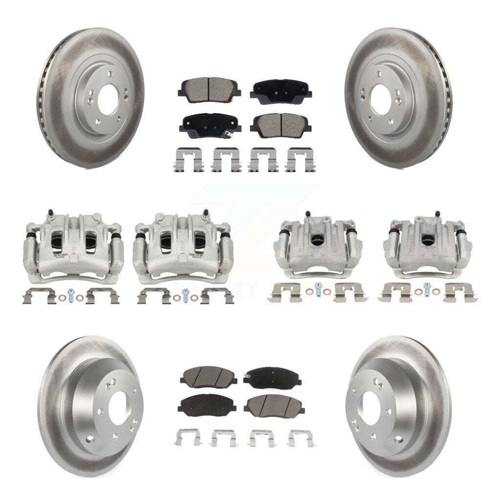 Transit Auto KCG-101133C Disc Brake Kit for 2013-2016 Hyundai Santa Fe, Hyundai Santa Fe XL - Front and Rear product image