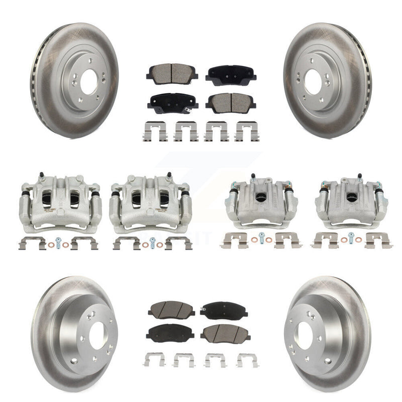Transit Auto KCG-101133C Disc Brake Kit for 2013-2016 Hyundai Santa Fe, Hyundai Santa Fe XL - Front and Rear product image