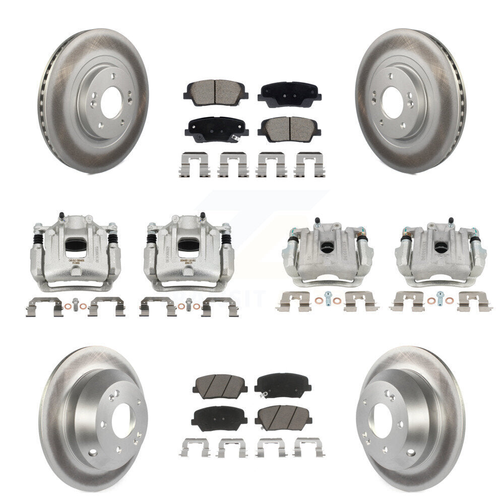 Transit Auto KCG-101134C Disc Brake Kit for 2013-2016 Hyundai Santa Fe Sport - Front and Rear product image