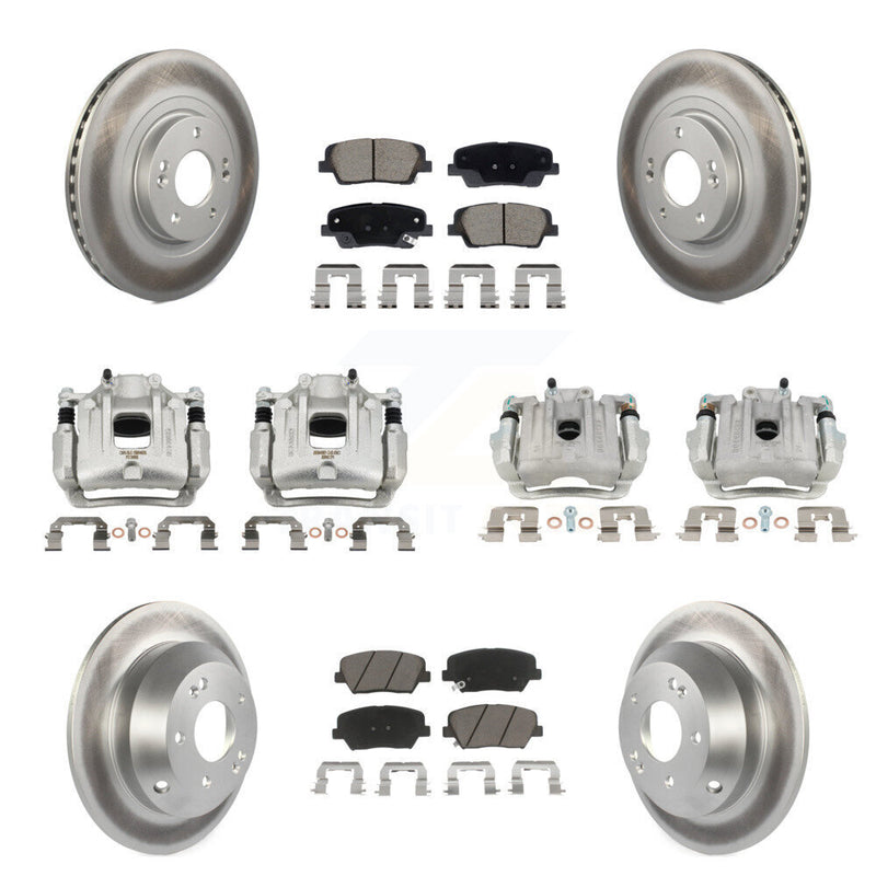 Transit Auto KCG-101134C Disc Brake Kit for 2013-2016 Hyundai Santa Fe Sport - Front and Rear product image