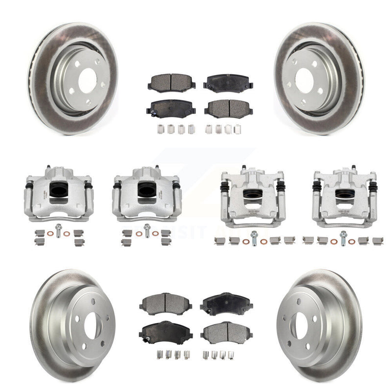 Transit Auto KCG-101134P Disc Brake Kit for 2013-2016 Jeep Wrangler - Front and Rear product image