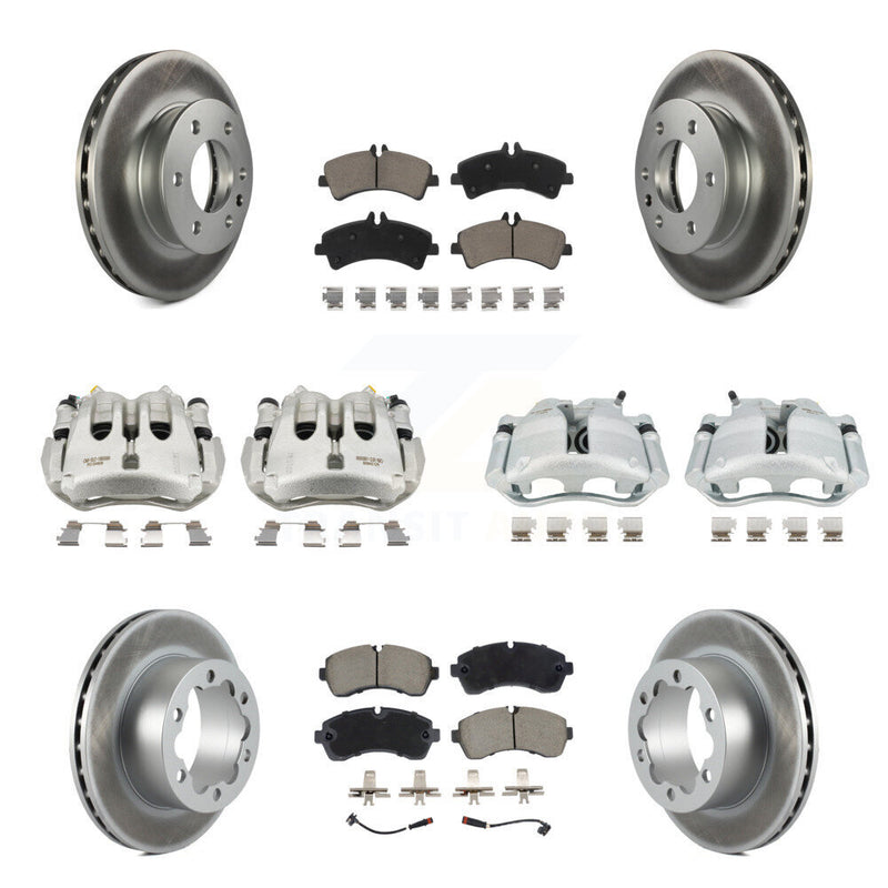 Transit Auto KCG-101136C Disc Brake Kit for 2007-2018 Freightliner Sprinter 3500, Mercedes-Benz Sprinter 3500XD, Mercedes-Benz Sprinter 3500 & more - Front and Rear product image
