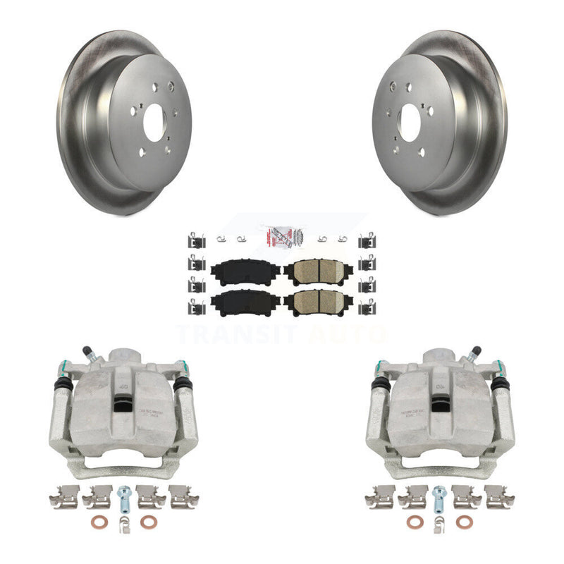 Transit Auto KCG-101138N Disc Brake Kit for 2012-2020 Toyota Highlander, Lexus RX350, Lexus RX450h & more - Rear product image