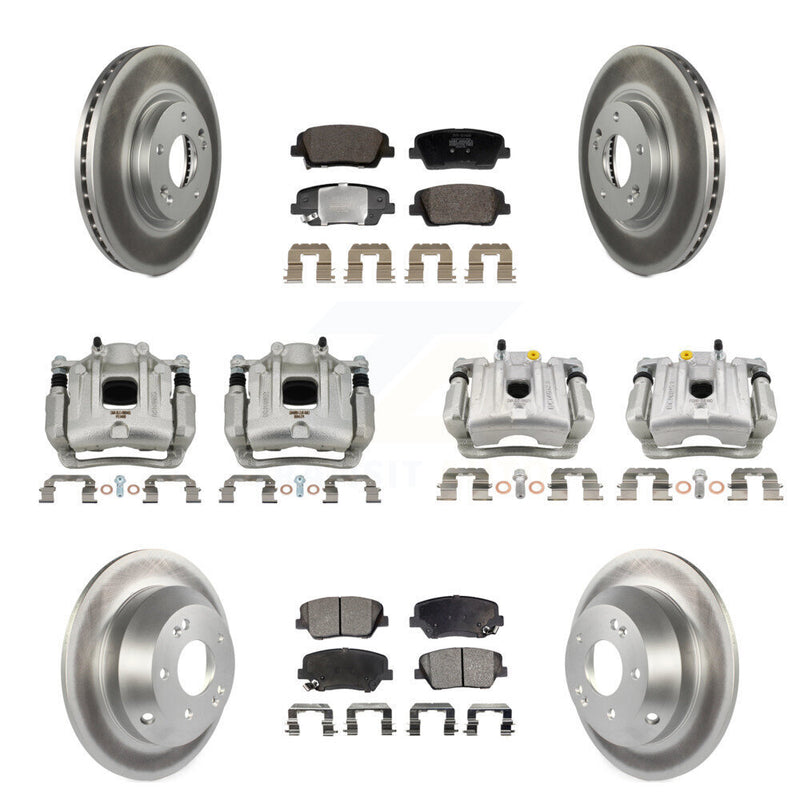 Transit Auto KCG-101149P Disc Brake Kit for 2010-2013 Kia Sorento, Hyundai Santa Fe - Front and Rear product image