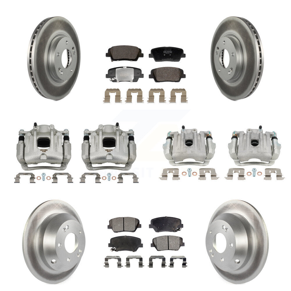 Transit Auto KCG-101150P Disc Brake Kit for 2010-2013 Kia Sorento, Hyundai Santa Fe - Front and Rear product image