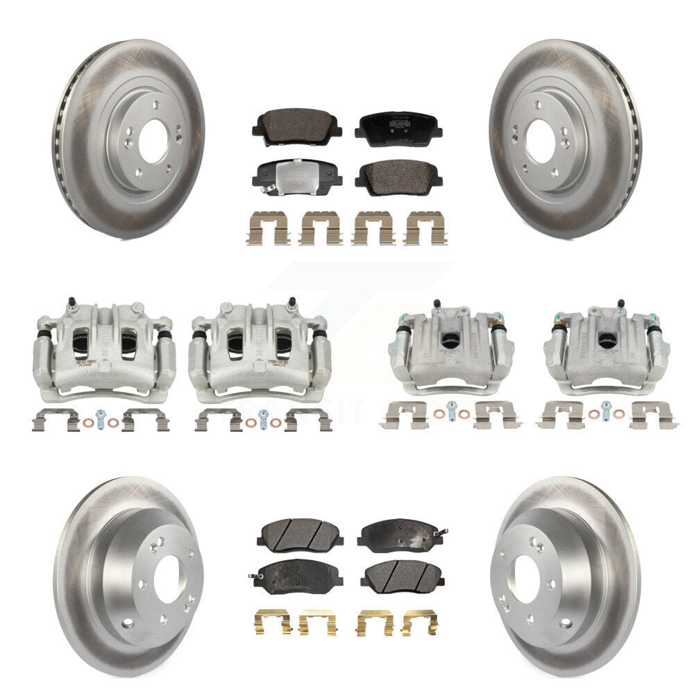 Transit Auto KCG-101151P Disc Brake Kit for 2013-2016 Hyundai Santa Fe, Hyundai Santa Fe XL - Front and Rear product image