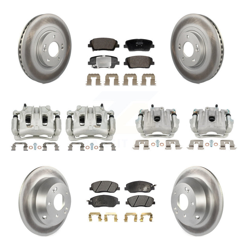Transit Auto KCG-101151P Disc Brake Kit for 2013-2016 Hyundai Santa Fe, Hyundai Santa Fe XL - Front and Rear product image