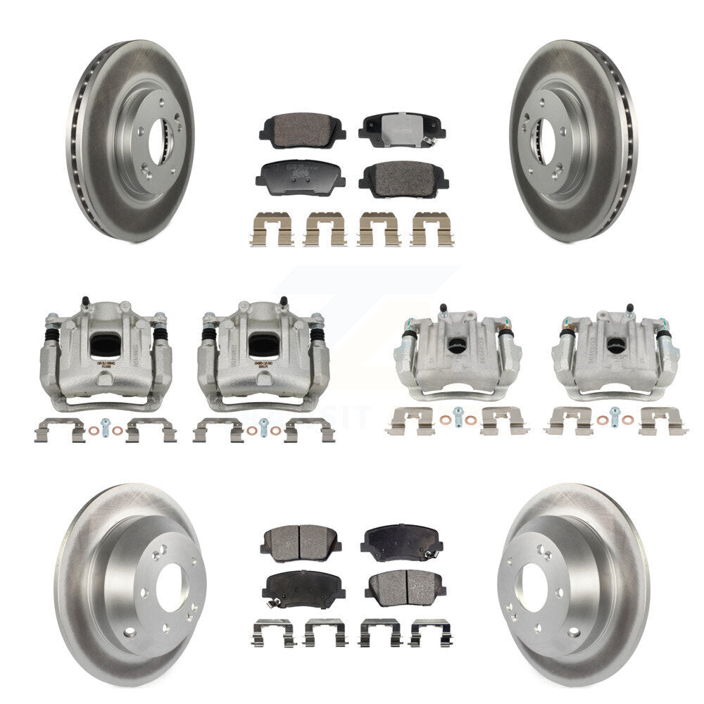 Transit Auto KCG-101151T Disc Brake Kit for 2010-2013 Kia Sorento, Hyundai Santa Fe - Front and Rear product image