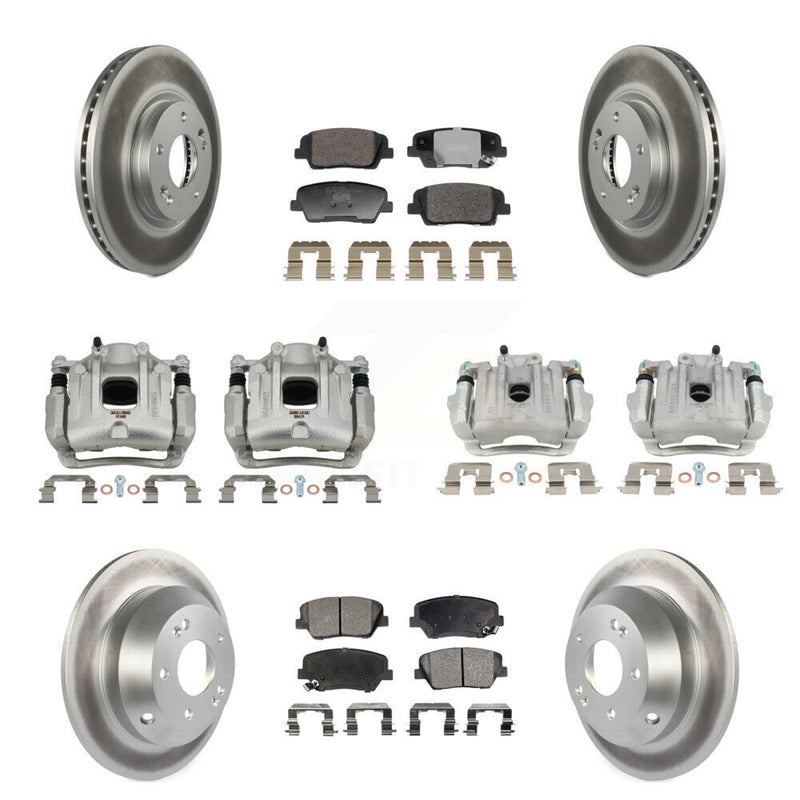 Transit Auto KCG-101151T Disc Brake Kit for 2010-2013 Kia Sorento, Hyundai Santa Fe - Front and Rear product image