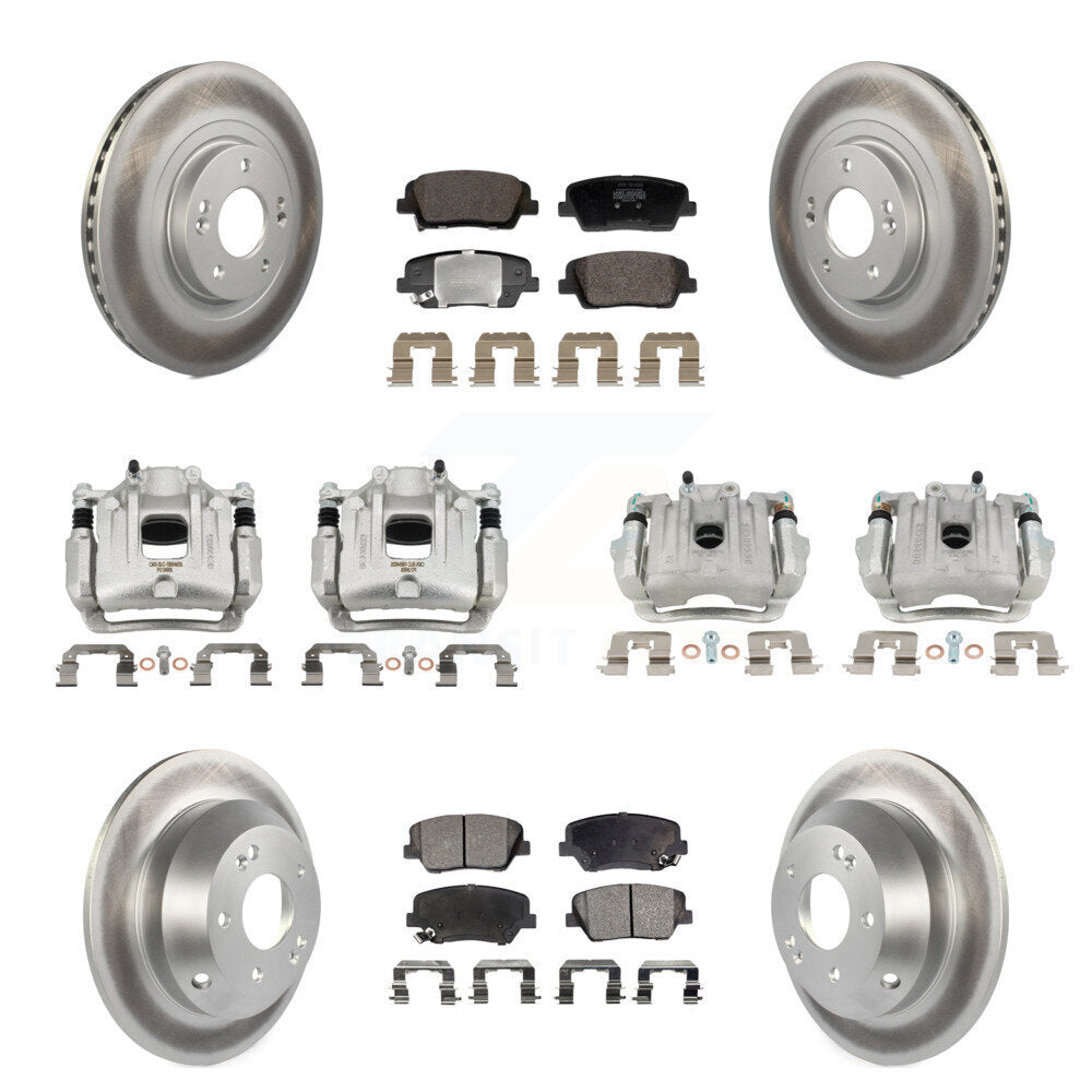 Transit Auto KCG-101152P Disc Brake Kit for 2013-2016 Hyundai Santa Fe Sport - Front and Rear product image