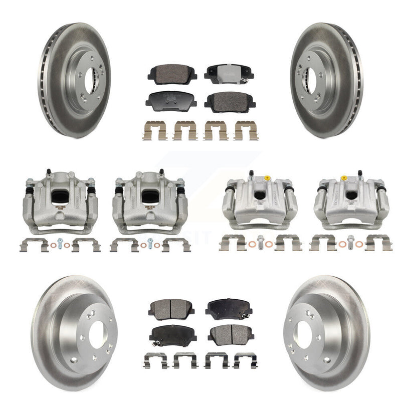 Transit Auto KCG-101152T Disc Brake Kit for 2010-2013 Kia Sorento, Hyundai Santa Fe - Front and Rear product image