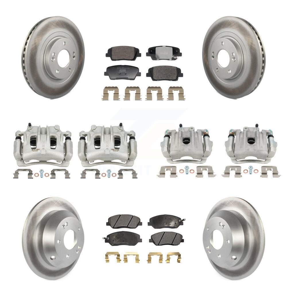 Transit Auto KCG-101153T Disc Brake Kit for 2013-2016 Hyundai Santa Fe, Hyundai Santa Fe XL - Front and Rear product image