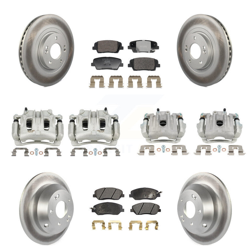 Transit Auto KCG-101153T Disc Brake Kit for 2013-2016 Hyundai Santa Fe, Hyundai Santa Fe XL - Front and Rear product image