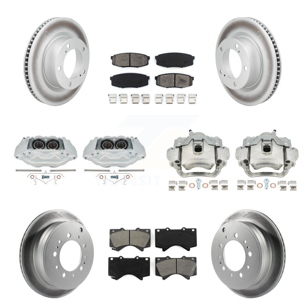 Transit Auto KCG-101157S Disc Brake Kit for 2008-2015 Lexus LX570, Toyota Land Cruiser - Front and Rear product image