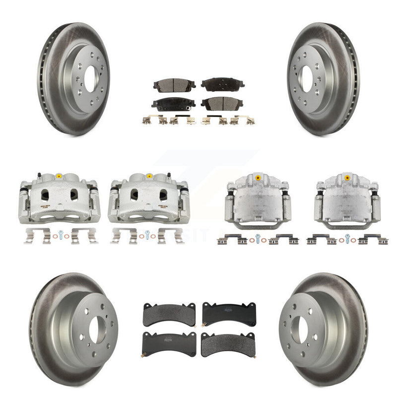Transit Auto KCG-101164P Disc Brake Kit for 2014-2020 Chevrolet Suburban, Cadillac Escalade, Cadillac Escalade ESV & more - Front and Rear product image