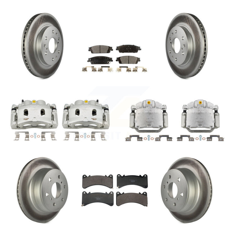 Transit Auto KCG-101166T Disc Brake Kit for 2014-2020 Chevrolet Suburban, Cadillac Escalade, Cadillac Escalade ESV & more - Front and Rear product image
