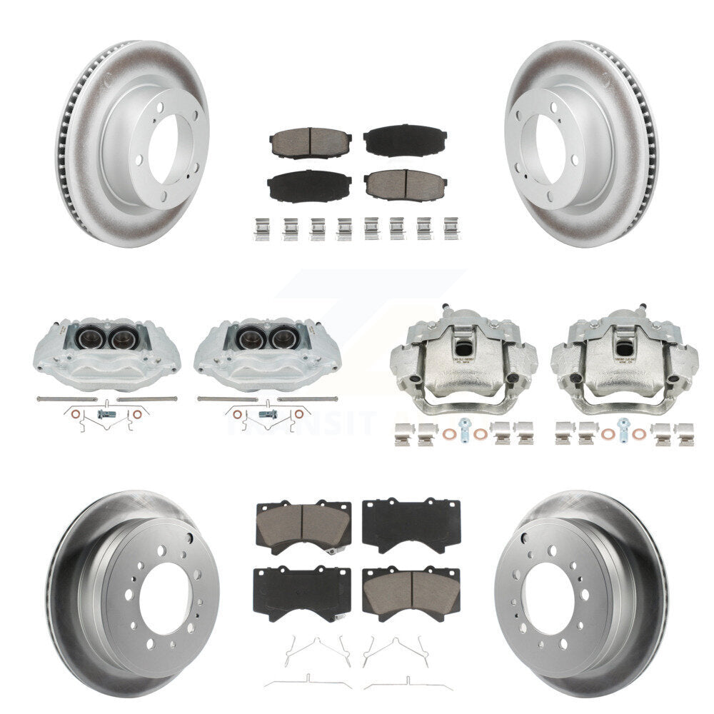 Transit Auto KCG-101174C Disc Brake Kit for 2008-2015 Lexus LX570, Toyota Land Cruiser - Front and Rear product image