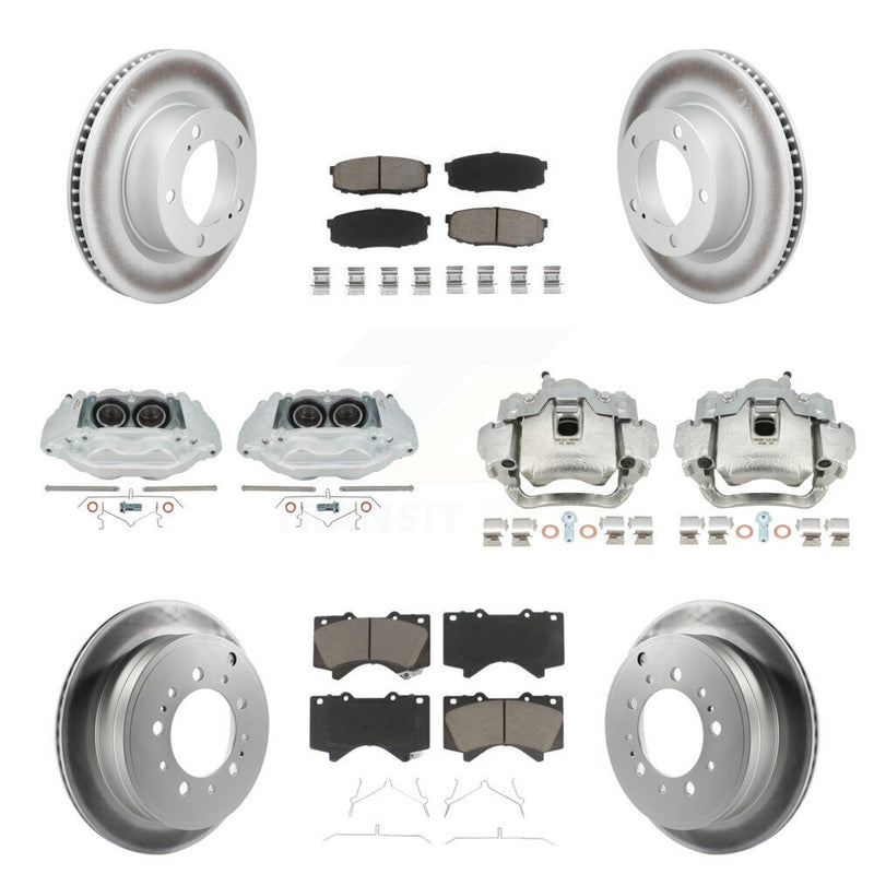 Transit Auto KCG-101174C Disc Brake Kit for 2008-2015 Lexus LX570, Toyota Land Cruiser - Front and Rear product image