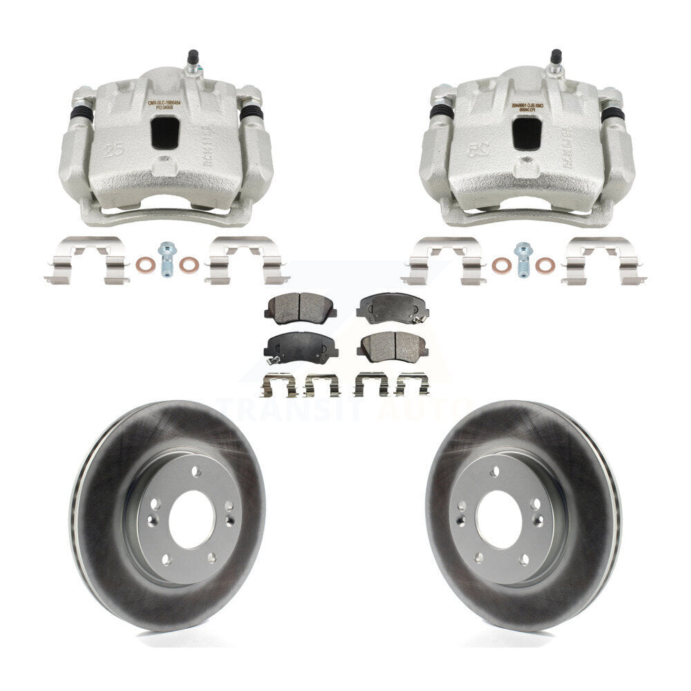 Transit Auto KCG-101191P Disc Brake Kit for 2013-2016 Hyundai Elantra, Hyundai Elantra Coupe - Front product image