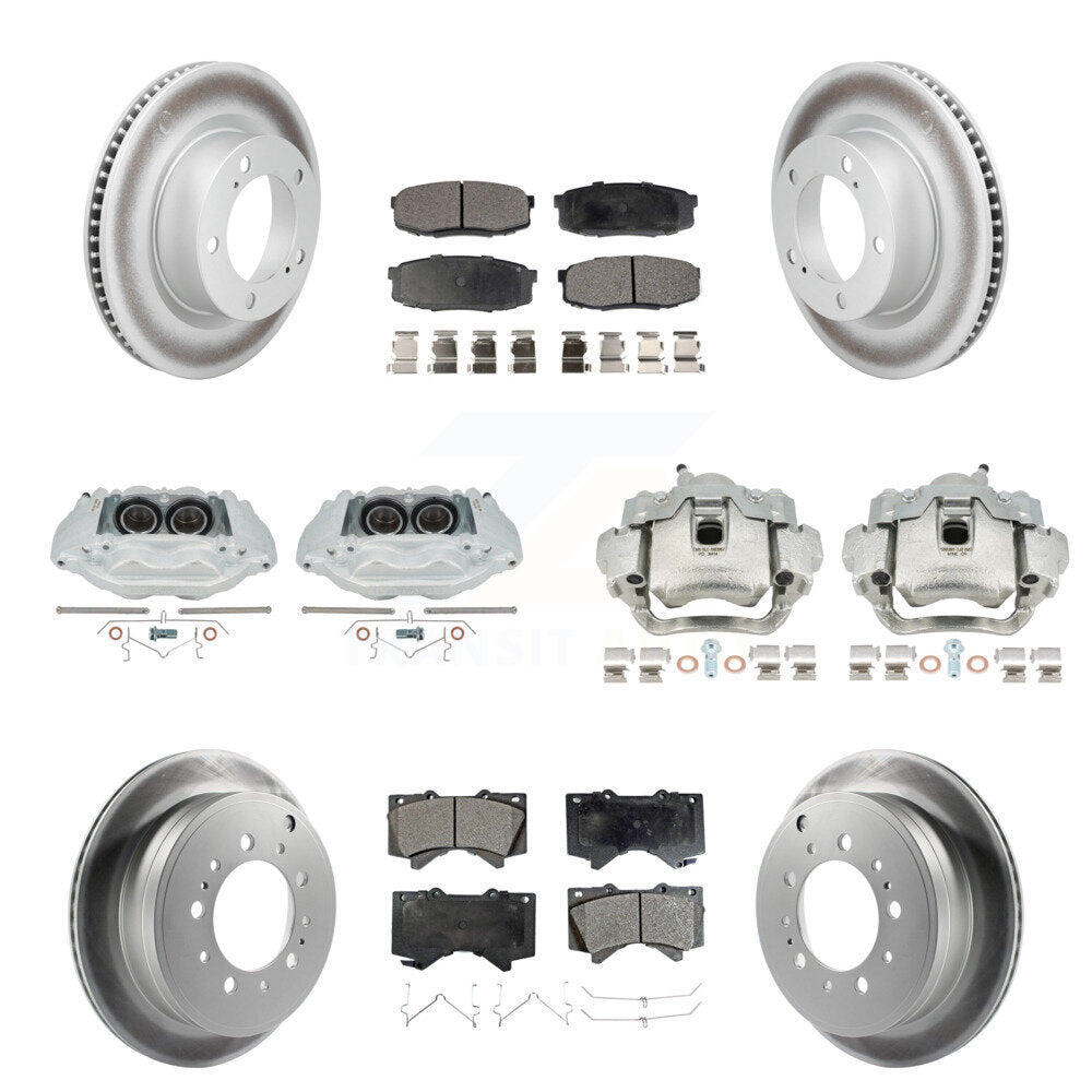 Transit Auto KCG-101192P Disc Brake Kit for 2008-2015 Lexus LX570, Toyota Land Cruiser - Front and Rear product image