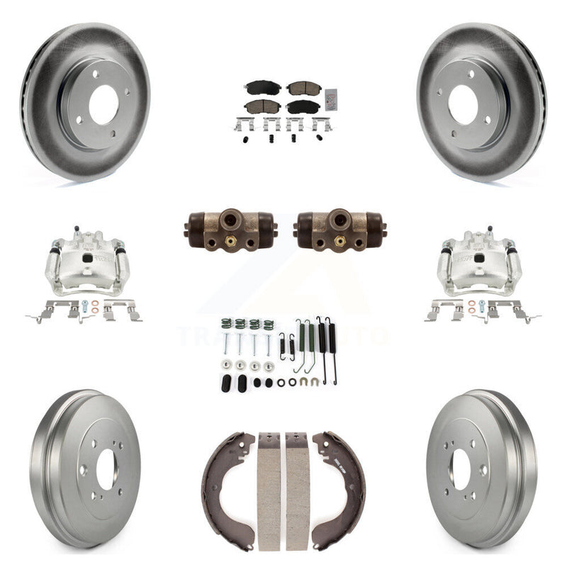 Transit Auto KCG-101276N Disc Brake Kit for 2007-2012 Nissan Versa - Front and Rear product image