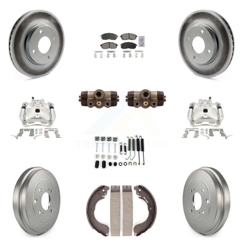 Transit Auto KCG-101277N Disc Brake Kit for 2007-2012 Nissan Versa - Front and Rear product image
